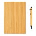 Caderno de bambu A5 com caneta 